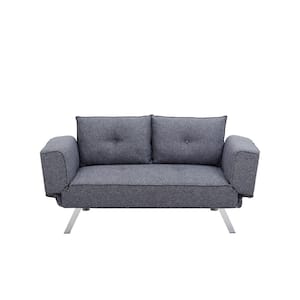 Montauk Convertible Sofa in Charcoal