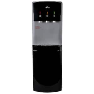 Premium Tri-Temperature Top Load Water Dispenser in Silver and Black