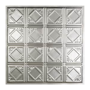 Ludington 2 ft. x 2 ft. Lay-In Tin Ceiling Tile in Unfinished (20 sq. ft./case)