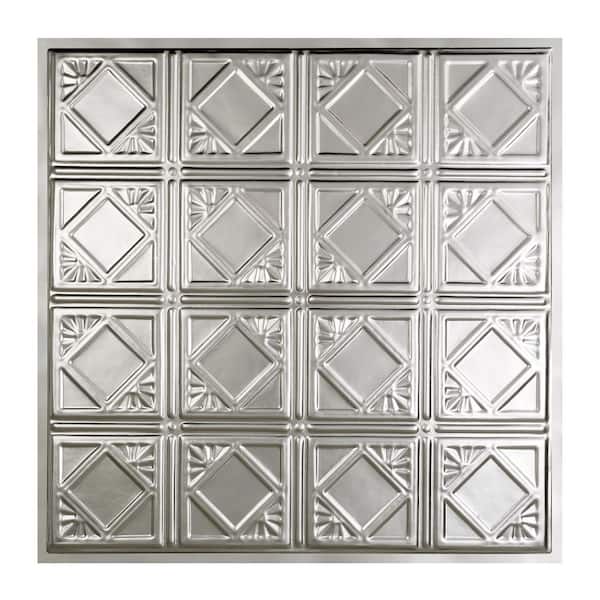 Great Lakes Tin Ludington 2 ft. x 2 ft. Lay-In Tin Ceiling Tile in Unfinished (20 sq. ft./case)