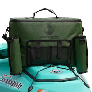 Kayak Cooler - 18L Seat Back Fishing Cooler - Water-Resistant Insulated Bag - 8-12 Hour Cooling Time (Green)