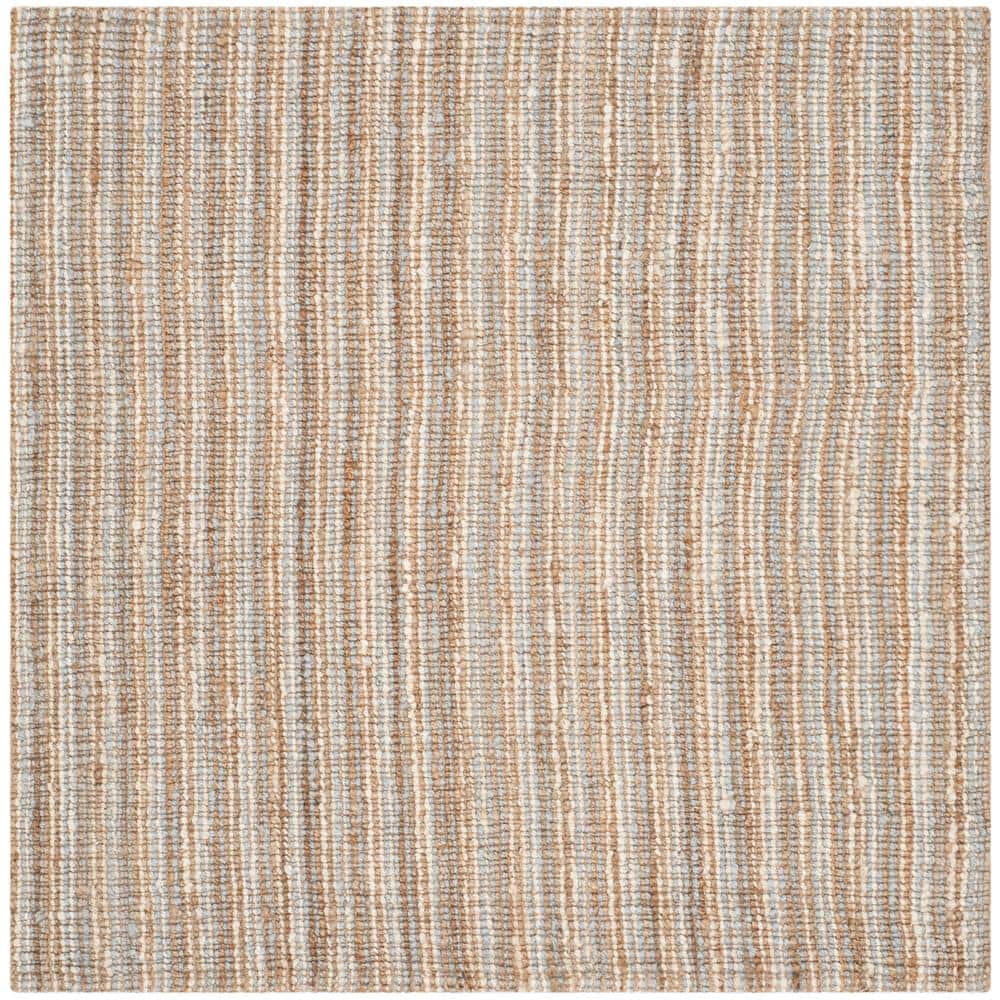 Natural Fiber Gray/Natural 10 ft. x 10 ft. Woven Crosstitch Square Area Rug price history on PriceWatchPro