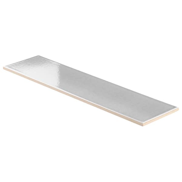 Ivy Hill Tile Colorwave Gray 4.43 in. x 17.62 in. Polished