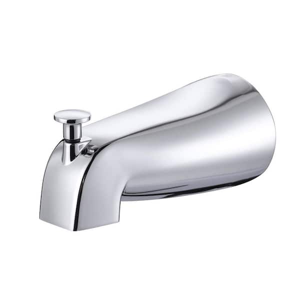 Rust Map Smooth IVIGA Slip Fit Bathroom Tub Spout with Pull-Up Diverter for 1/2 in ...