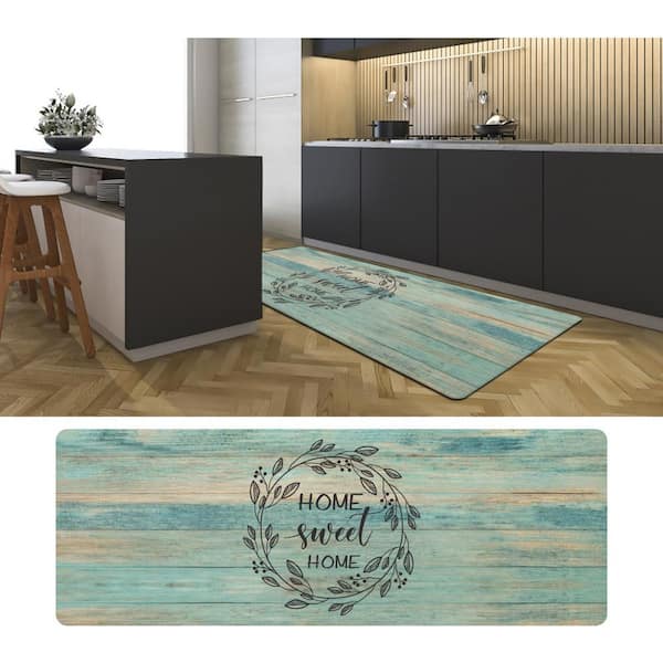 Home Sweet Home Anti Fatigue Kitchen Floor Mat - Non Slip Foam Comfort Standing Mat with Stain & Water Resistant Surface