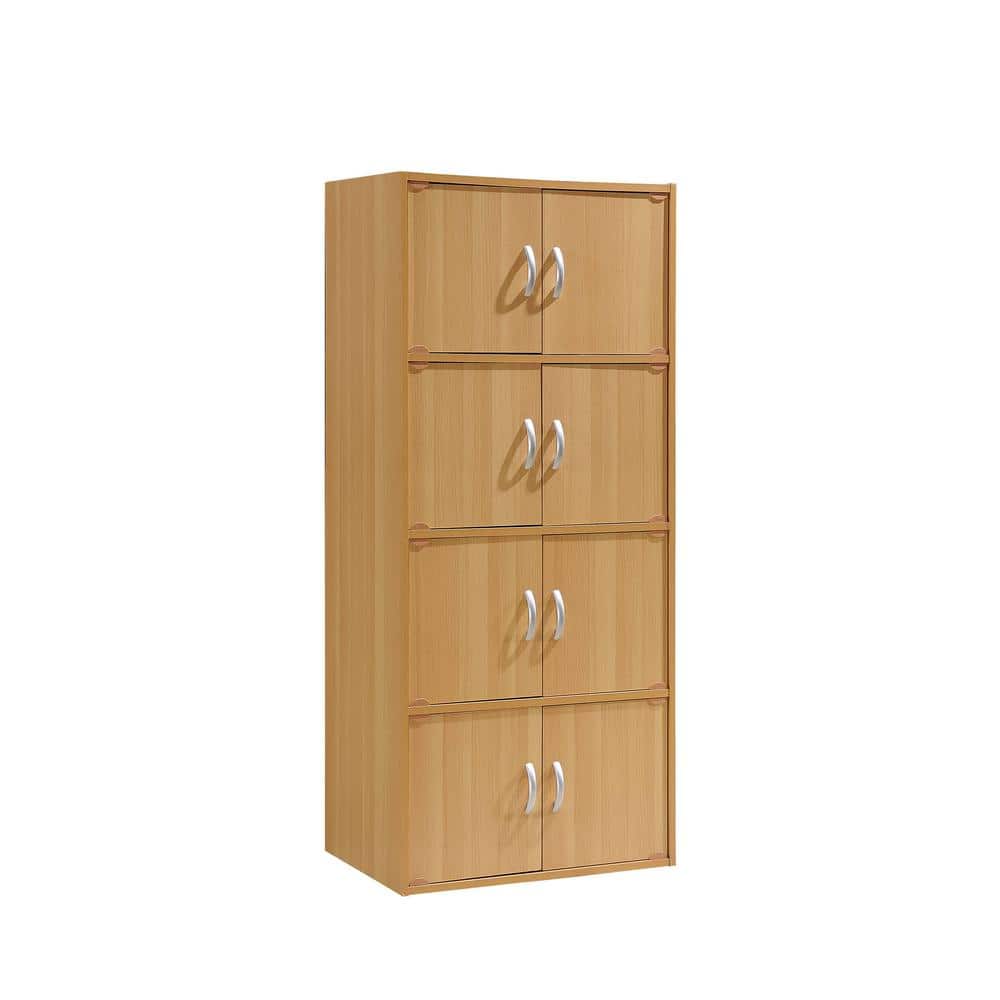 Hodedah 54'' Beech Multipurpose Office Storage Cabinet