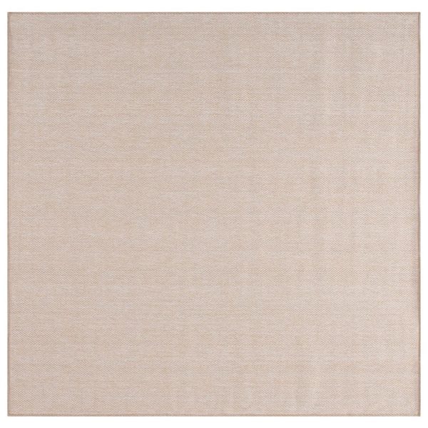 Chevron Performance Rug SAFAVIEH Sisal Performance 7 ft. x 7 ft. Beige Striped Chevron square ...