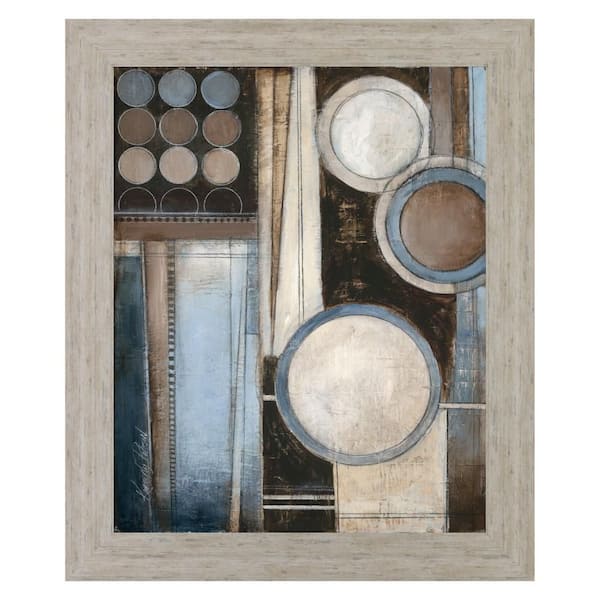28 in. x 34 in. "Blue Notes Il" By Kimberly Poloson Framed Print Wall Art