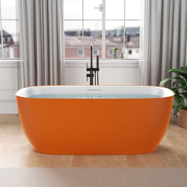 ANZZI Stone Belle 67 in. x 32 in. Flatbottom Freestanding