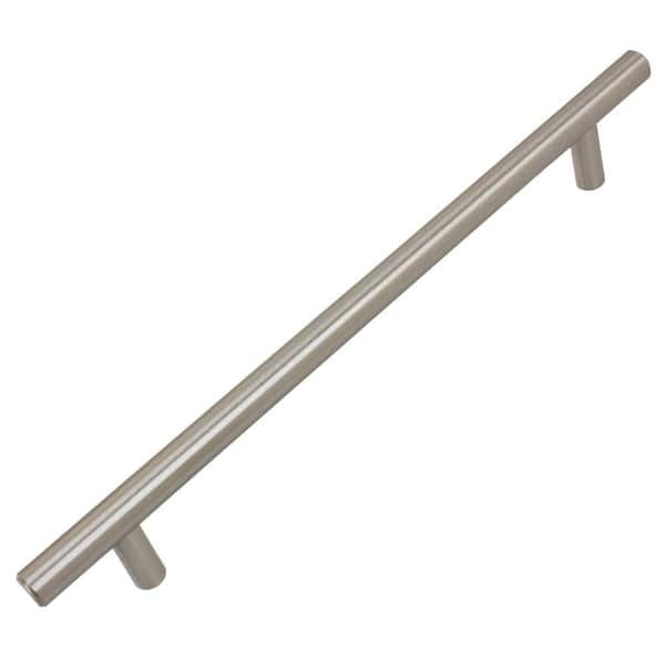 7-5/8 in. Center-to-Center Stainless Steel Finish Solid Handle Bar Pulls (10-Pack)