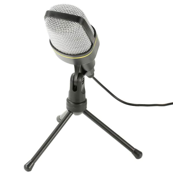 cenadinz Pro Condenser Microphone with Tripod Stand Audio Studio Recording Desktop Mic Flexible Mic