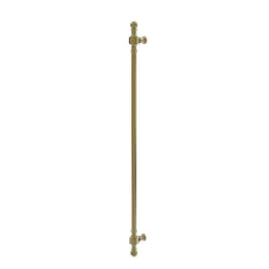Retro Dot Collection 18 in. Center-to-Center Beaded Refrigerator Pull in Unlacquered Brass