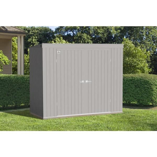 Arrow Elite 8 ft. W x 4 ft. D Metal Cool Grey Premium Vented