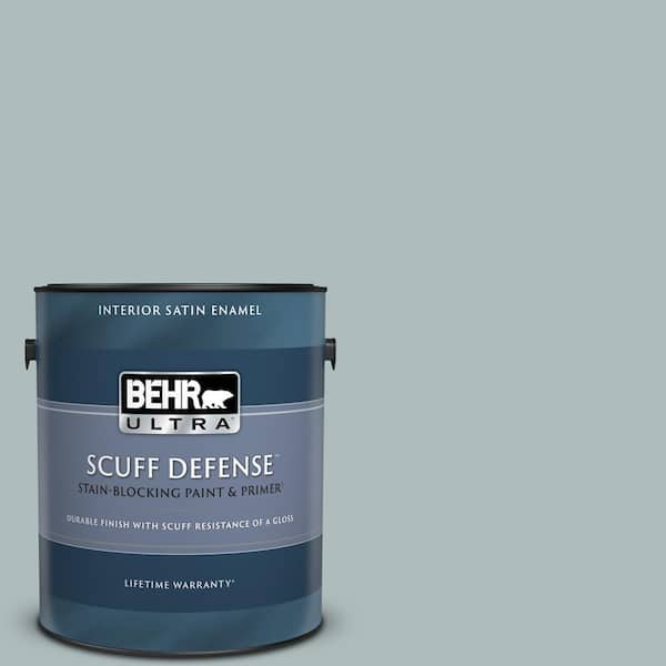 BEHR ULTRA 1 gal. Home Decorators Collection #HDC-CT-26 Watery Extra Durable Satin Enamel Interior Paint & Primer