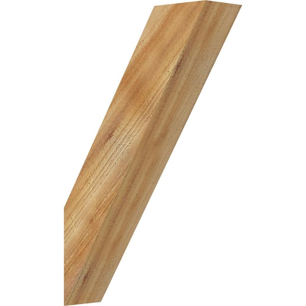 Ekena Millwork 4"W x 14"D x 22"H Traditional Rough Sawn Knee Brace, Western Red Cedar