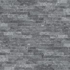 Cosmic Black Ledger Panel 6 in. x 24 in. Textured Marble Wall Tile (6 sq. ft./Case)