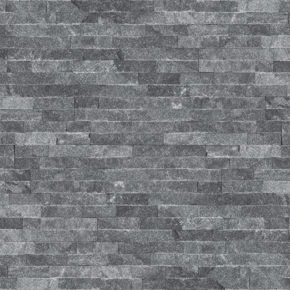 Take Home Sample - Cosmic Black Ledger Panel 6 in. x 6 in. Textured Marble Wall Tile price history on PriceWatchPro