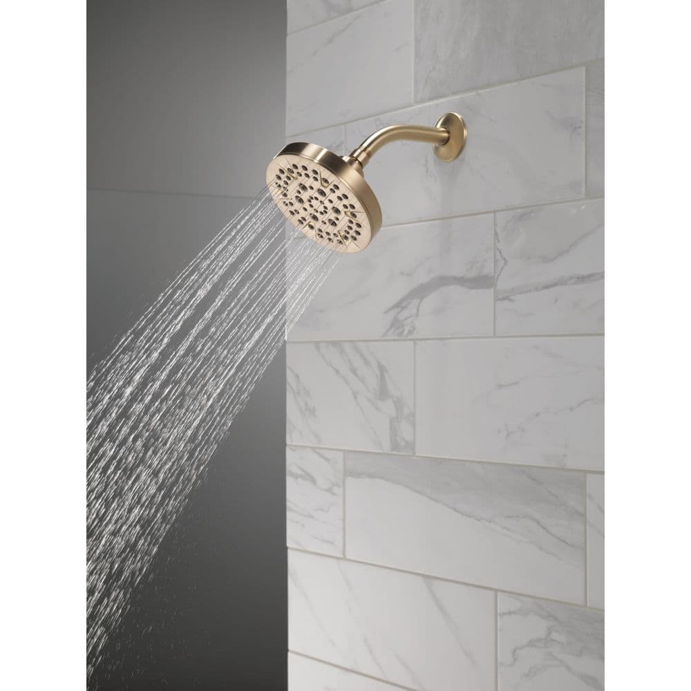 Champagne Bronze 6" Wall Mounted Multi-Function Shower Head