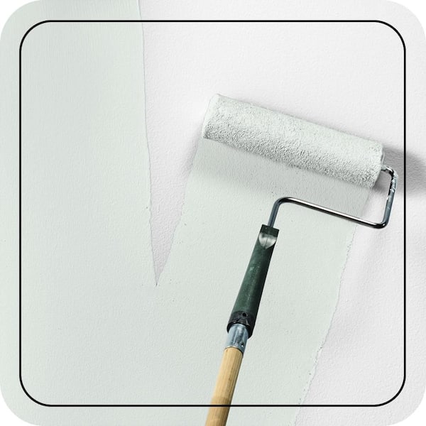 1 gal. #PPL-36 Cool Reflection Flat EcoMix Plant-Based Interior Paint & Primer