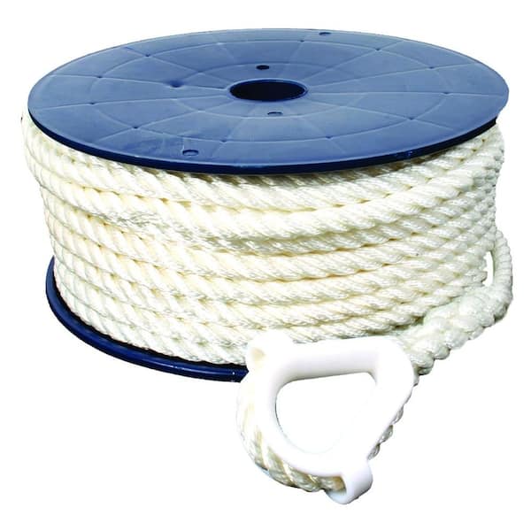 Unbranded 200 ft. 1/2 in. 3-Strand Nylon Anchor Line