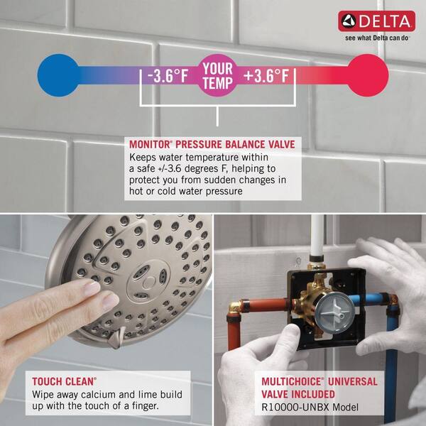 Delta Silverton Single-Handle 1-Spray Tub and Shower Faucet in