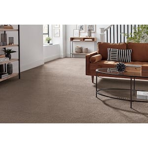 Brasswick  - Crewelwork - Brown 24 oz. Polyester Pattern Installed Carpet