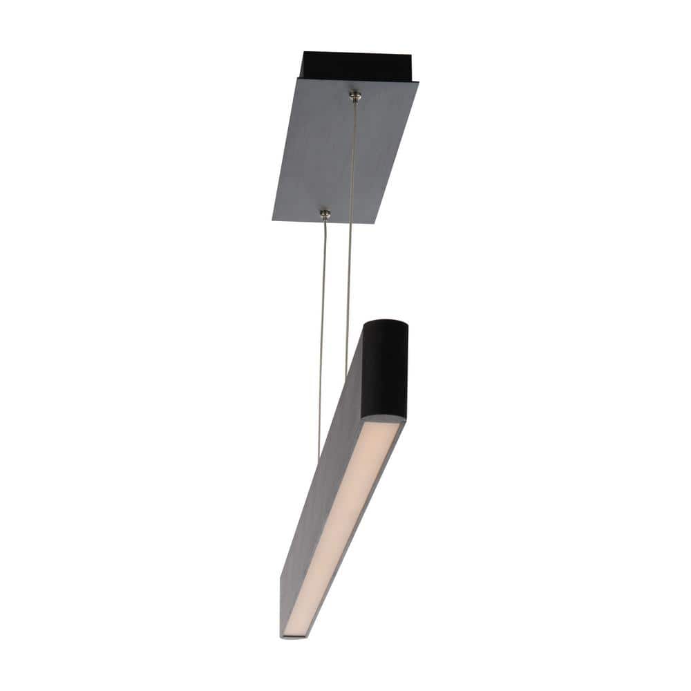 Black Aluminum LED Indoor/Outdoor Pendant Light