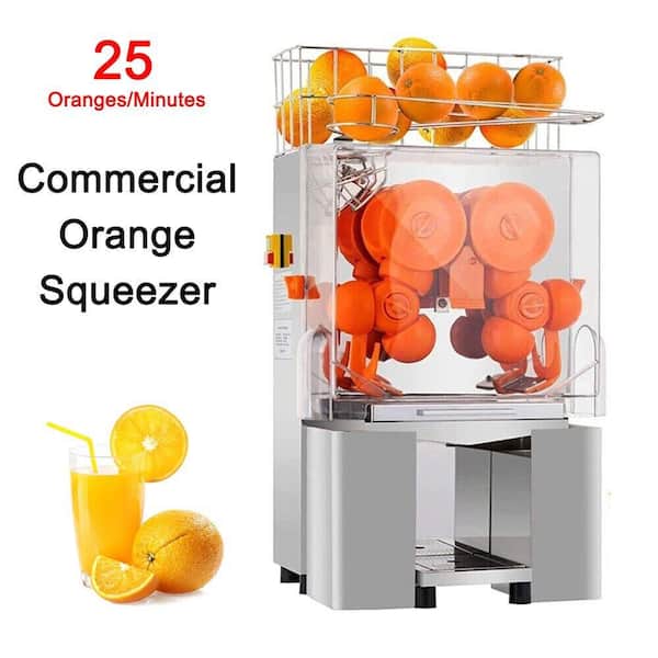Commercial Juicer Machine 120 Watt Orange Squeezer Stainless Steel Electric  Juice Extractor with Pull-Out Filter Box