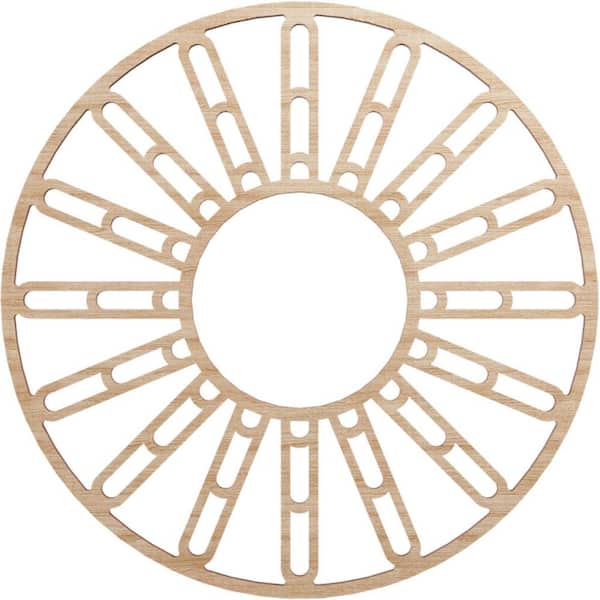 Ekena Millwork 0.25 in. x 6.5 in. x 18 in. Wood Medallion Moulding