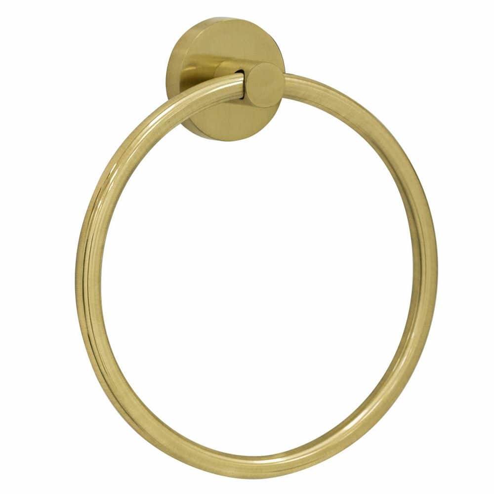 Gold Brushed Metal 3-Piece Bathroom Hardware Set