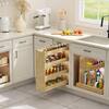 HOMEIBRO 16.5 in W Retractable Second Level Pull Out Organizer with Soft  Close Rail for Kitchen HD-52117D-AZ - The Home Depot