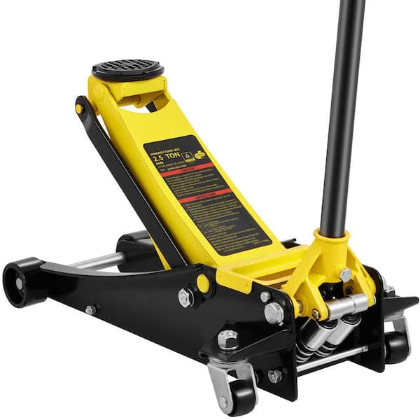 Floor Jack, 2.5 Ton Low Profile Floor Jack, Heavy-duty Steel Racing Floor Jack with Dual Pistons Quick Lift Pump