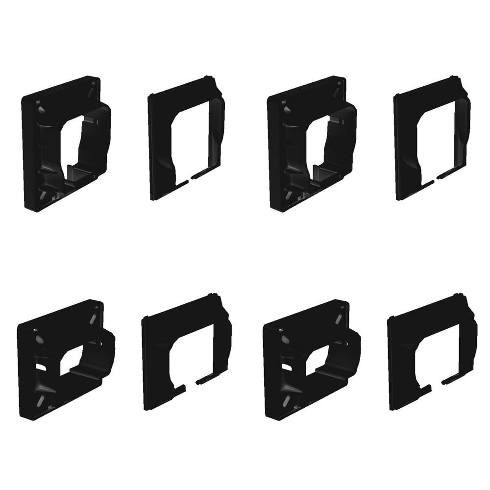 Black Horizontal Brackets for Composite Railing with Square Composite Balusters (4-Pack) price history on PriceWatchPro