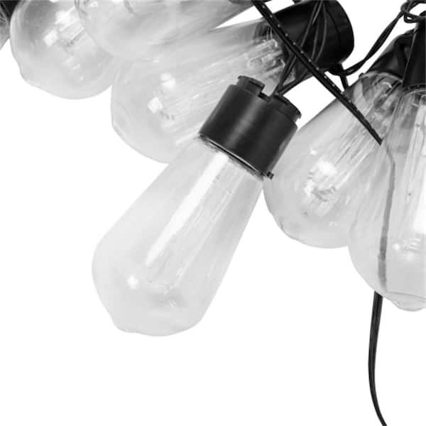 (Set of 6) RC String Light Pole; 9 ft. Lighting Stand; LED Solar Bulbs for Parties; Christmas