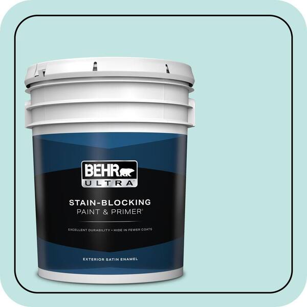 BEHR ULTRA 5 gal. #510C-2 Windwood Spring Satin Enamel Exterior Paint & Primer