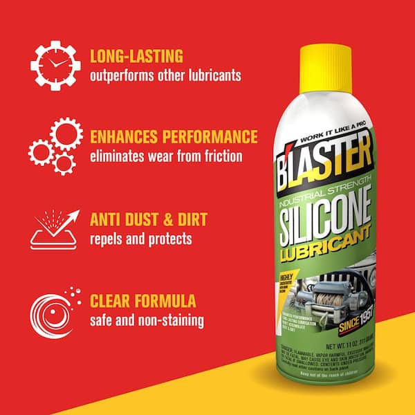 Blaster 11 oz. Industrial Strength Silicone Lubricant Spray 16-SL