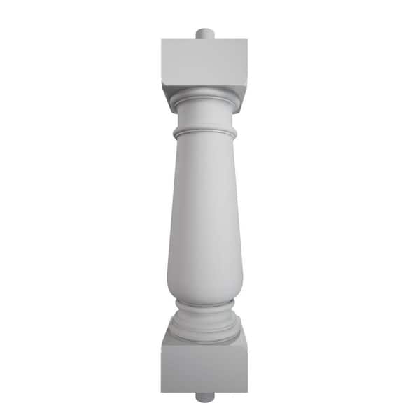 Ekena Millwork Fiberthane 700 Series 20 in. H x 5 in. W White Resin Stair Baluster