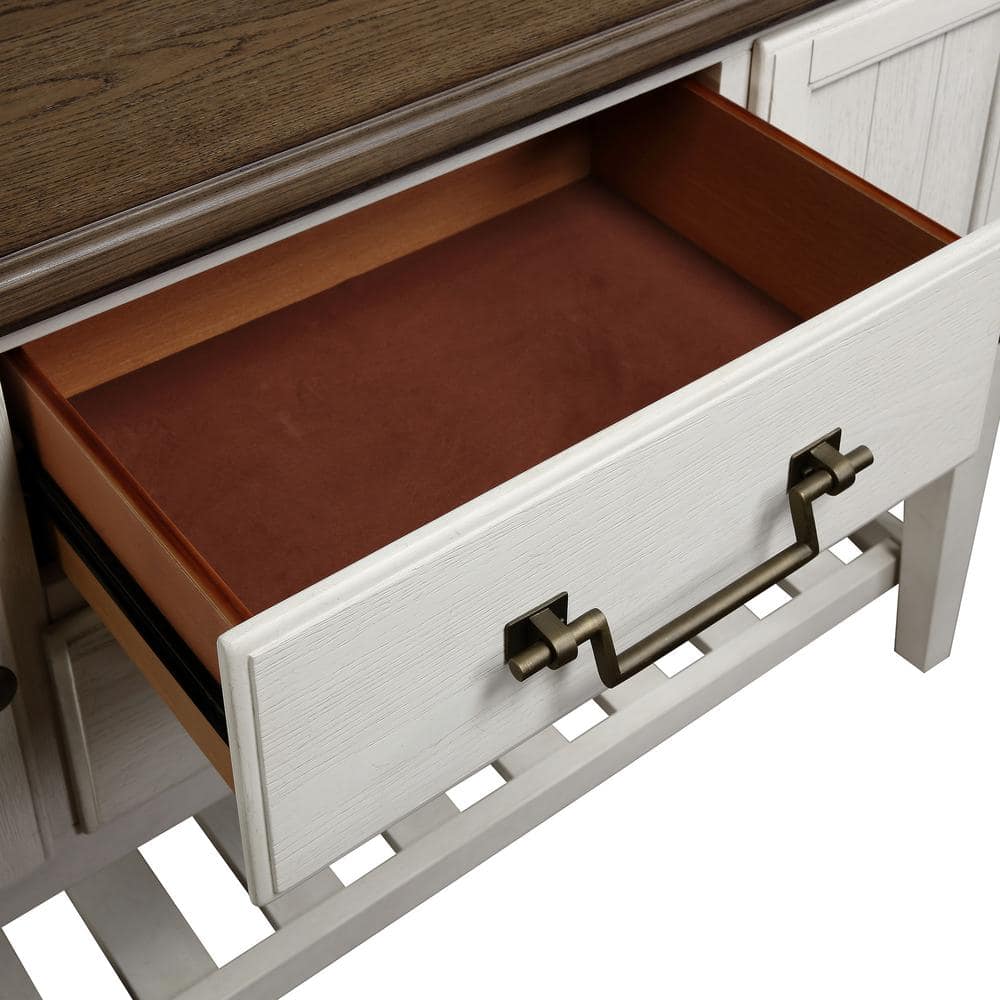 Pendleton Heritage 56'' Brown & White Farmhouse Sideboard