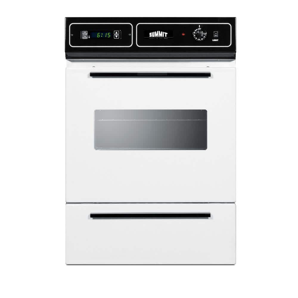 Summit Appliance 24 in. Single Electric Wall Oven with Speed Cook and Convection in Stainless Steel, Silver