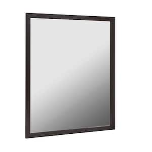 Reflections 30 in. W x 36 in. H Single Framed Wall Mirror in Oil Rubbed Bronze