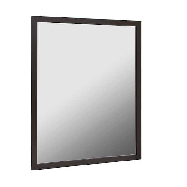 CRAFT + MAIN Reflections 30 in. W x 36 in. H Single Framed Wall Mirror in Oil Rubbed Bronze