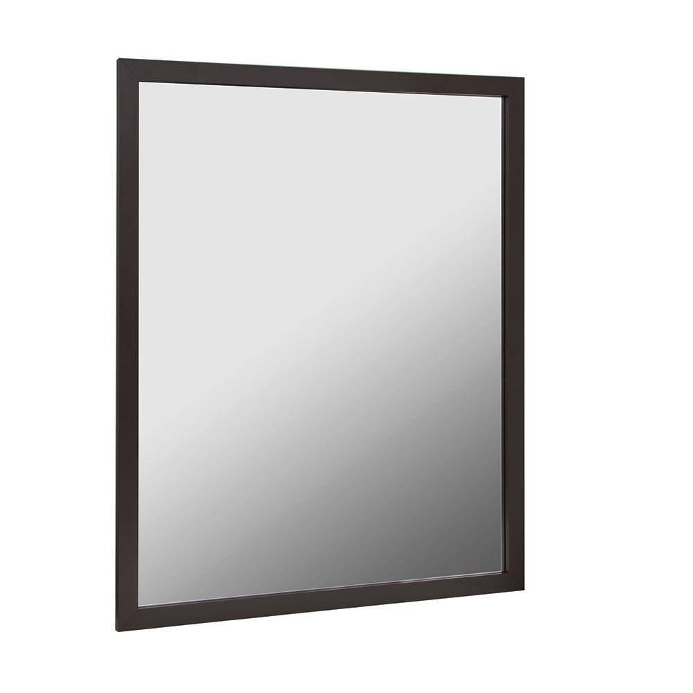 Foremost Reflections 30 in. W x 36 in. H Single Framed Wall Mirror in