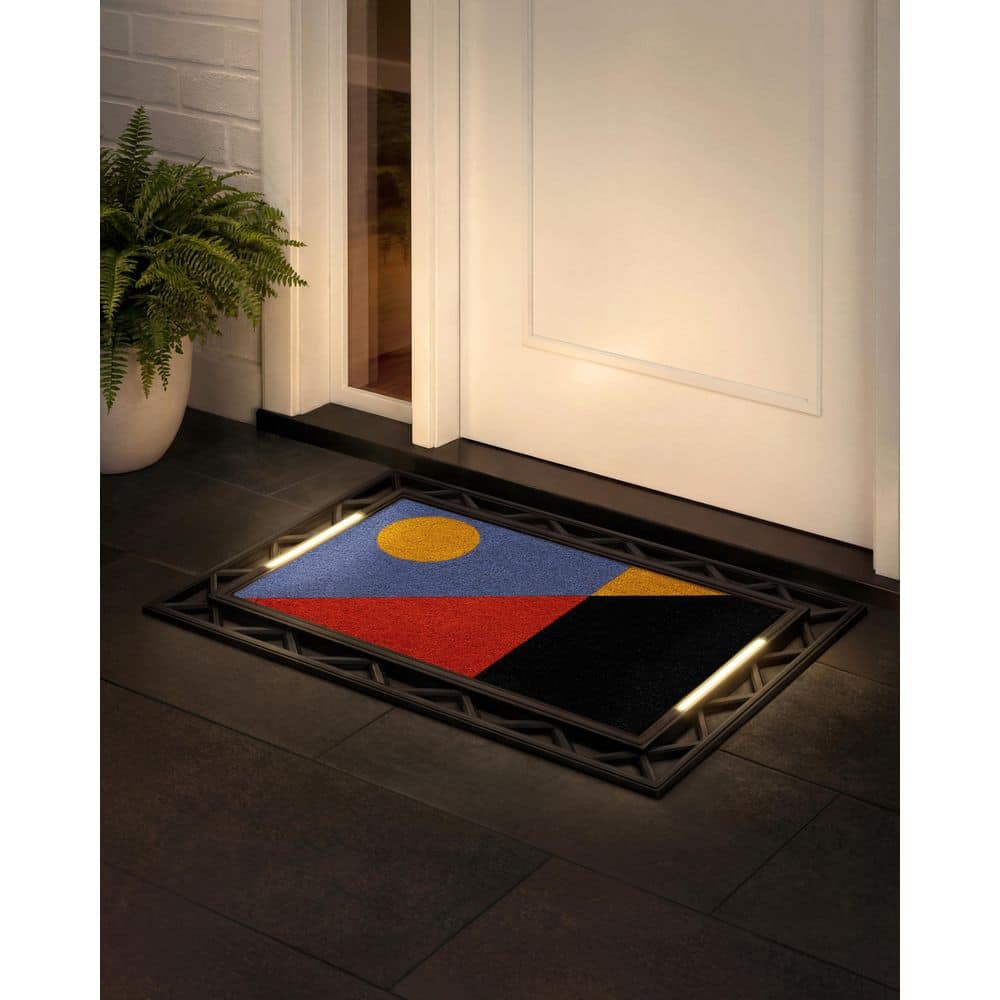 BriteStep Color Block 38 in. x 26.5 in. Pressure-Activated, Wireless, Auto Shut-Off, Indoor/Outdoor LED Door Mat price history on PriceWatchPro