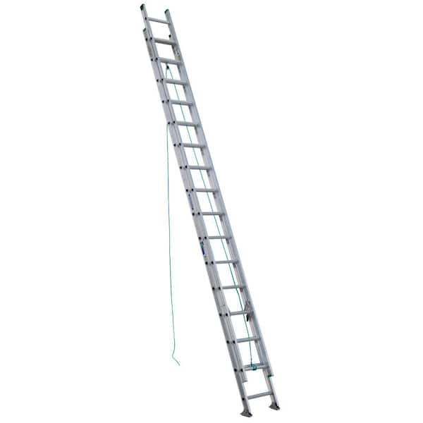 Werner 32 ft. Aluminum Extension Ladder (31 ft. Reach Height) with 225 lb. Load Capacity Type II Duty Rating