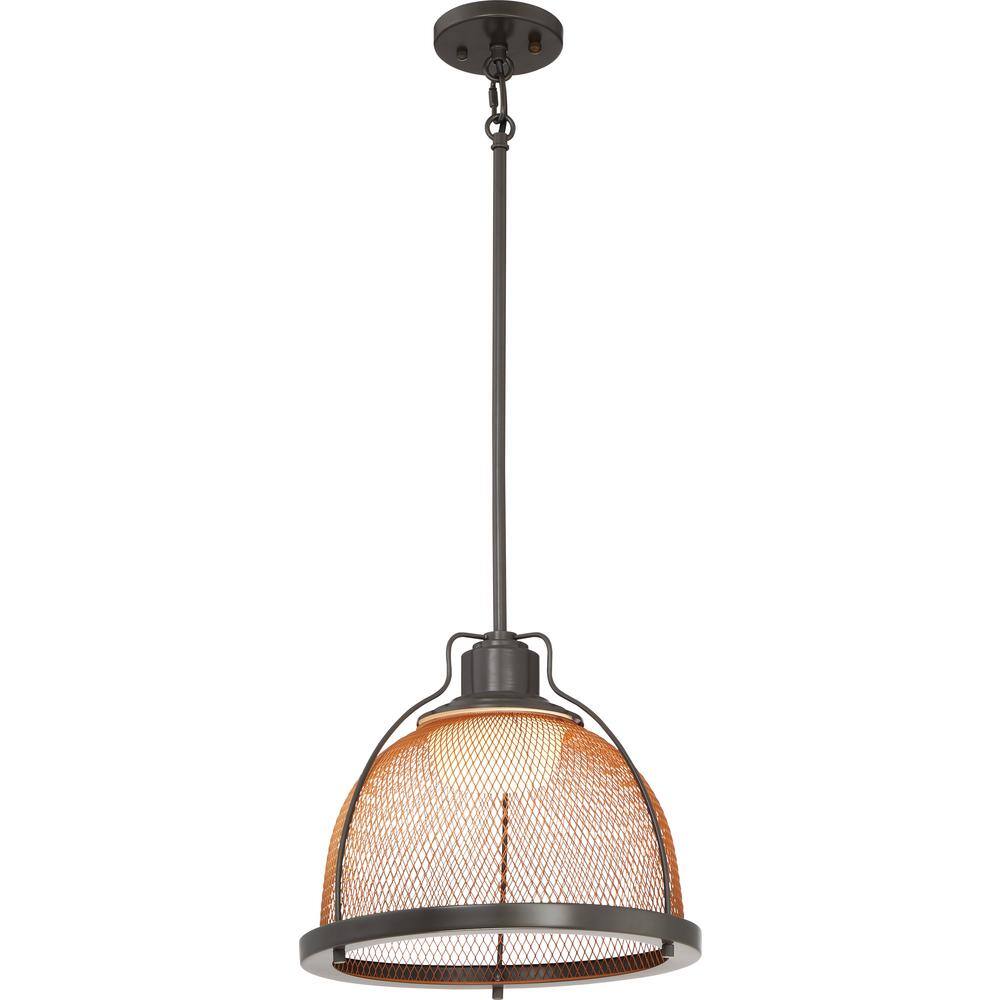 62/887-Nuvo Lighting-Tex-15W 1 LED Large Pendant-13.5 Inches Wide by 11.5 Inches High