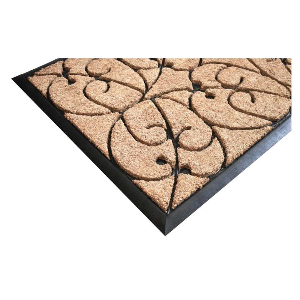Elegant Coir & Rubber Oversized Entryway Doormat 30" x 48"