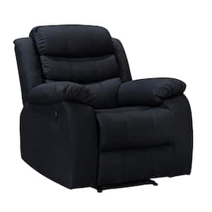 Black Palomino Fabric Electric Reclining Chair with USB Port Power Recliner for Living Room and Bedroom