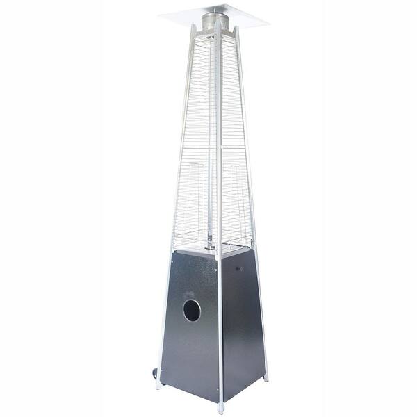 40,000 BTU Black Quartz Glass Tube Patio Flame Heater with Wheels LWMCAPH00BK The Home Depot