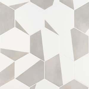 Eclipse Burst Sand 7.79 in. x 8.98 in. Matte Porcelain Floor and Wall Tile (9.03 sq. ft. /Case)