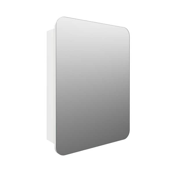 Ezri 24 in. W x 32 in. H x 4.75 in. D White Recessed Medicine Cabinet with Mirror